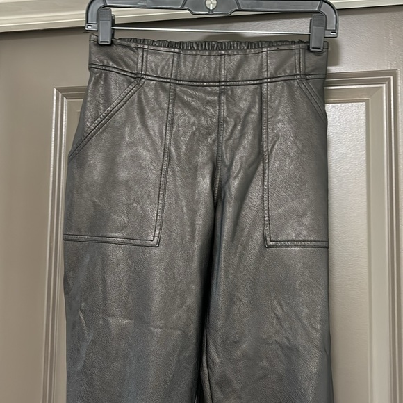 SPANX black faux leather shaping jogger S - Picture 6 of 7
